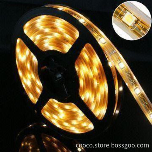 Waterproof Silicone 5050 LED Strip, Available in Yellow Color